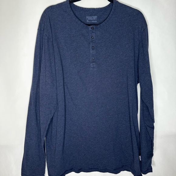 Patagonia Men's Long Sleeve Tee - Navy Blue - Picture 1 of 5